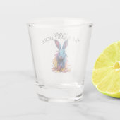Verre A Shot Custom Down Rabbit Hole Blue Bunny (Dos)