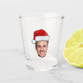 Verre A Shot Custom Face Photo Santa Hat Christmas (Devant)