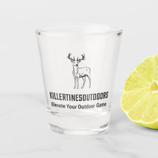 Verre A Shot Custom killertinesoutdoors logo shot glass.