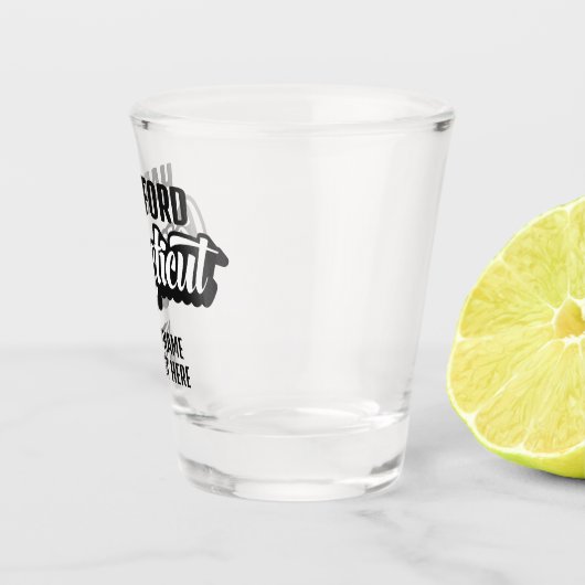 Verre A Shot Custom Location & Text Connecticut (Droite)