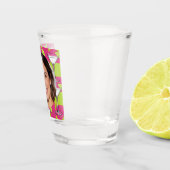 Verre A Shot Custom Photo Face & Cocktail Personalized Pink (Droite)