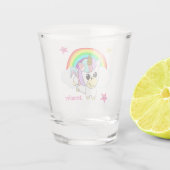 Verre A Shot Cute Baby Unicorn et Rainbows (Dos)