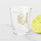 Verre A Shot Cute bananes nom personnalisé (Dos)