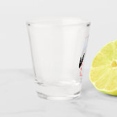 Verre A Shot Cute Blue Baby Boy Stork (Gauche)