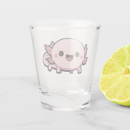 Verre A Shot Cute Chibi Axolotl (Dos)