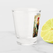 Verre A Shot Cute coq rustique/vintage (Gauche)