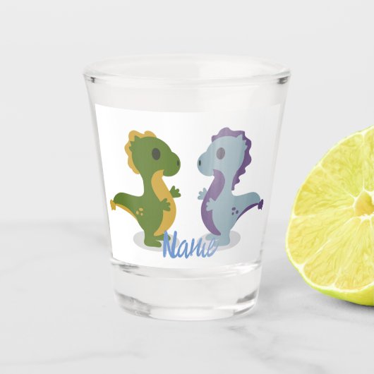 Verre A Shot Cute Dinosaur Paire Thunder_Cove (Devant)