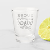 Verre A Shot Cute Funny Canards Puns Citation II (Dos)