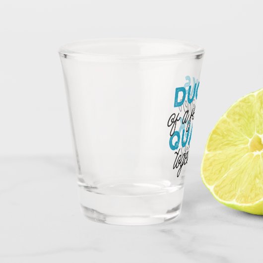 Verre A Shot Cute Funny Canards Puns Conception de devis (Gauche)
