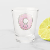 Verre A Shot Cute Kawaii Donut rose (Dos)