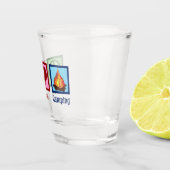 Verre A Shot Cute Peace Love Camping (Droite)