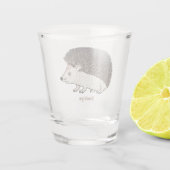 Verre A Shot Cute prickly hedgehog cartoon (Dos)