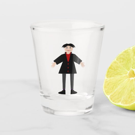 Verre A Shot Cute Vampire Halloween (Devant)