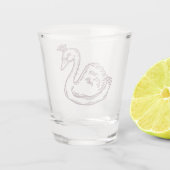 Verre A Shot Cygne dans la couronne (Dos)
