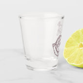 Verre A Shot Cygne dans la couronne (Gauche)