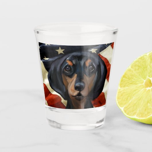 VERRE A SHOT DACHSHUND (Devant)