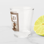 Verre A Shot Dad 3 Photo Collage Bold Brown Typography (Droite)