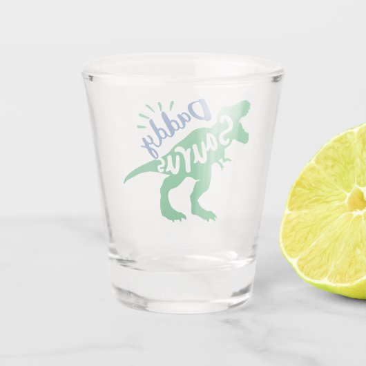 Verre A Shot Daddy Saurus T-Rex Silhouette (Dos)