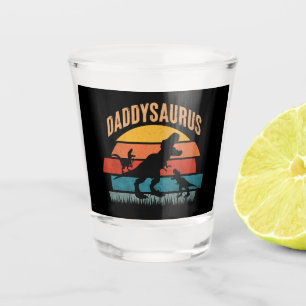 Verre A Shot Daddysaurus - Dinosaure Drôle Dinosaur Papa Cadeau