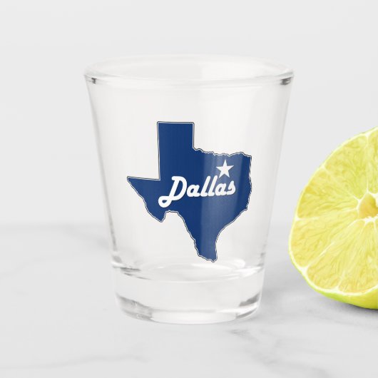 Verre A Shot Dallas Texas Lonestar State Map Fun Texan (Devant)