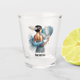 Verre A Shot Dame élégante Art Déco personnalisable