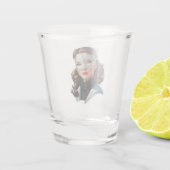 Verre A Shot Dame masquée vénitienne (Dos)