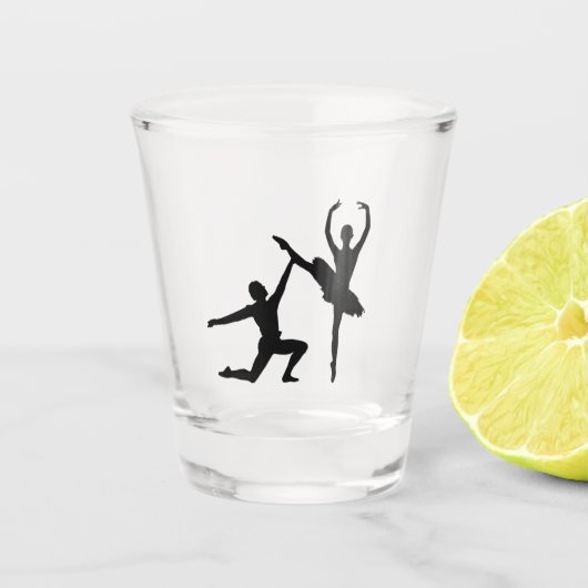 Verre A Shot Danse de couple de ballet (Devant)