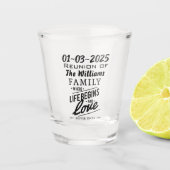 Verre A Shot Date Famille Retrouvailles Souvenir L'amour ne s'a (Devant)