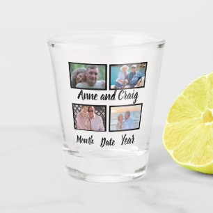 Verre A Shot Date personnalisée Anniversaire du Mariage 4 Photo