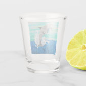 Verre A Shot Dauphin Jumping Océan Splashing Beach Lover (Dos)