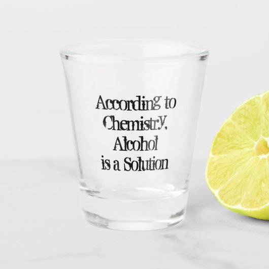Verre A Shot Déclaration sur l'alcool amusant de CUSTOM (Devant)