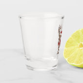 Verre A Shot Deer Animal Christmas Deer Santa Hat Xmas  (Gauche)