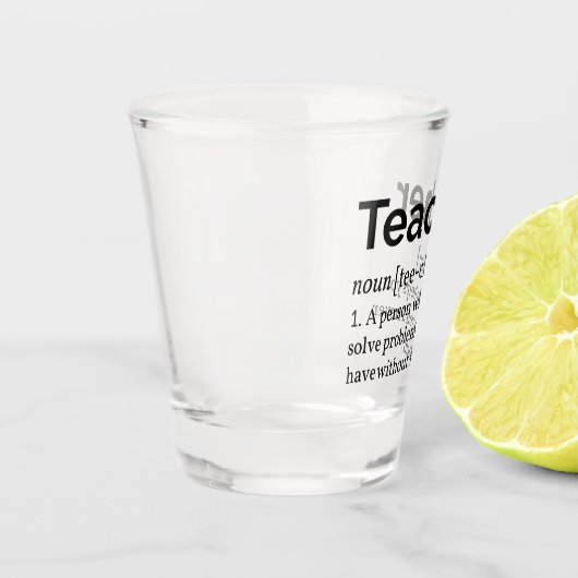Verre A Shot Définition de l'enseignant (Gauche)