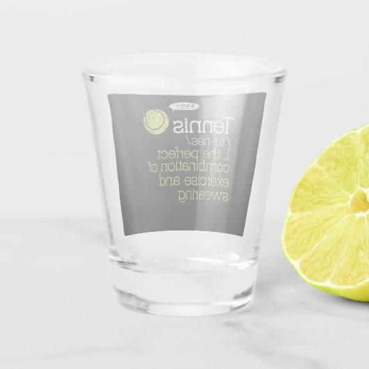 Verre A Shot Définition du tennis (Dos)