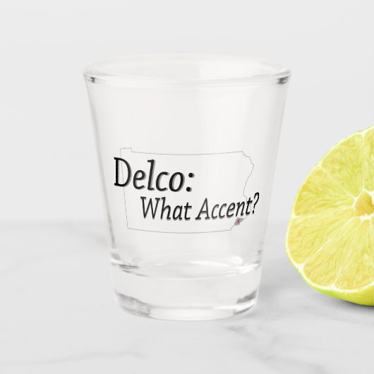 Verre A Shot Delco - Quel Accent ? (Devant)
