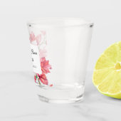 Verre A Shot Demoiselle d'honneur mariage rose blanc (Droite)