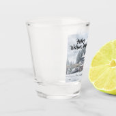 Verre A Shot Dépôt Wallace Idaho en hiver (Gauche)