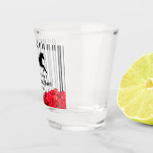 Verre A Shot Derby de mariage Fête de la Mariée aux Roses Rouge (Droite)