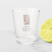 Verre A Shot Dernier Bash à Nash Bottes de Bachelorette (Dos)