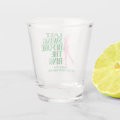 Verre A Shot Dernier Golf Bachelorette Rose Vert (Dos)