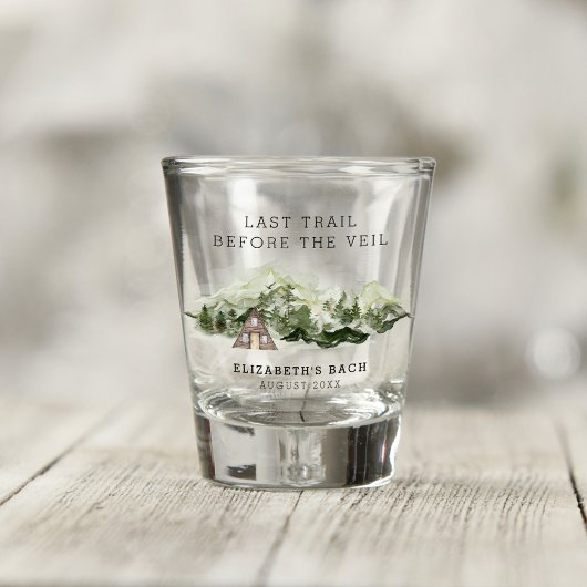 Verre A Shot Dernier sentier avant le week-end de célibataire d