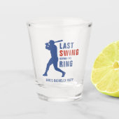 Verre A Shot Dernier Swing avant la fête de Bachelor Party de B (Devant)