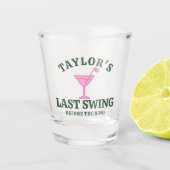 Verre A Shot Dernier Swing avant l'Anneau Golf Bachelorette (Devant)