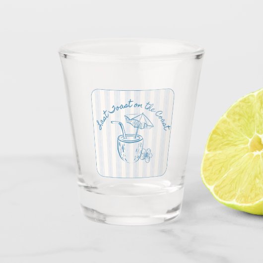 Verre A Shot Dernier toast sur la Côte Bachelorette Party Desig (Devant)