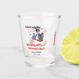 Verre A Shot Dernière nuit de l'indépendance 4 juillet Bachelor