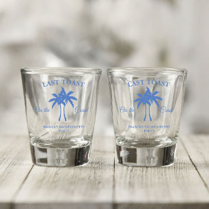 Verre A Shot Dernière Toast sur la Côte Fête de Week-end Enterr