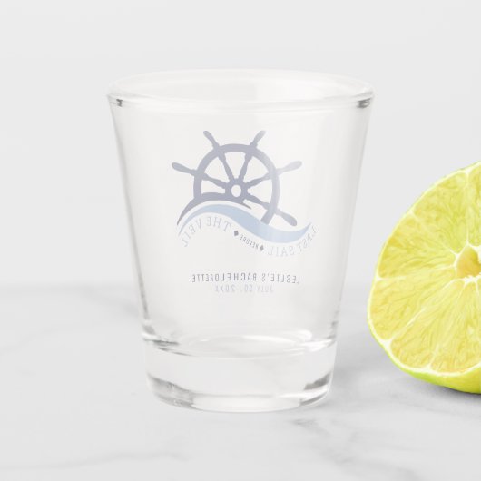 Verre A Shot Dernière voile avant la soirée d'enterrement de vi (Dos)