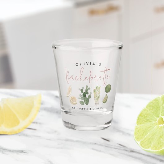 Verre A Shot Désert Boho Enterrement de Vie de Jeune Fille Pers