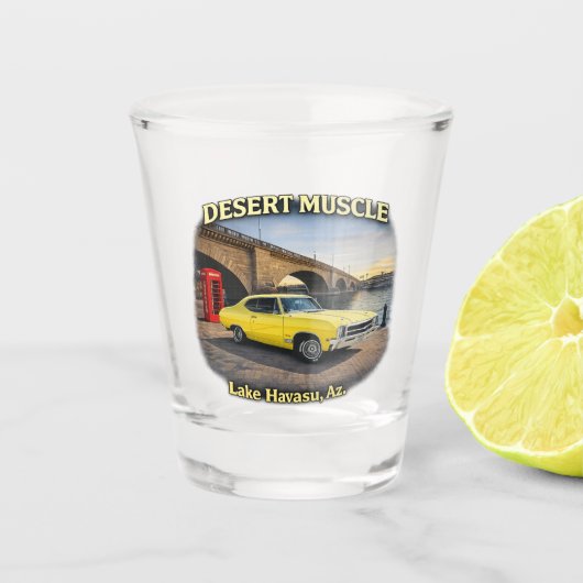 Verre A Shot Desert Muscle Retro Car Design (Devant)