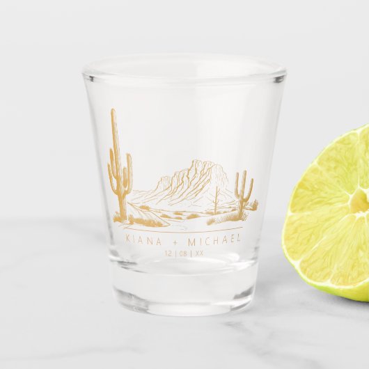 Verre A Shot Desert Vibes Paysage Mariage Sienna ID1019 (Devant)